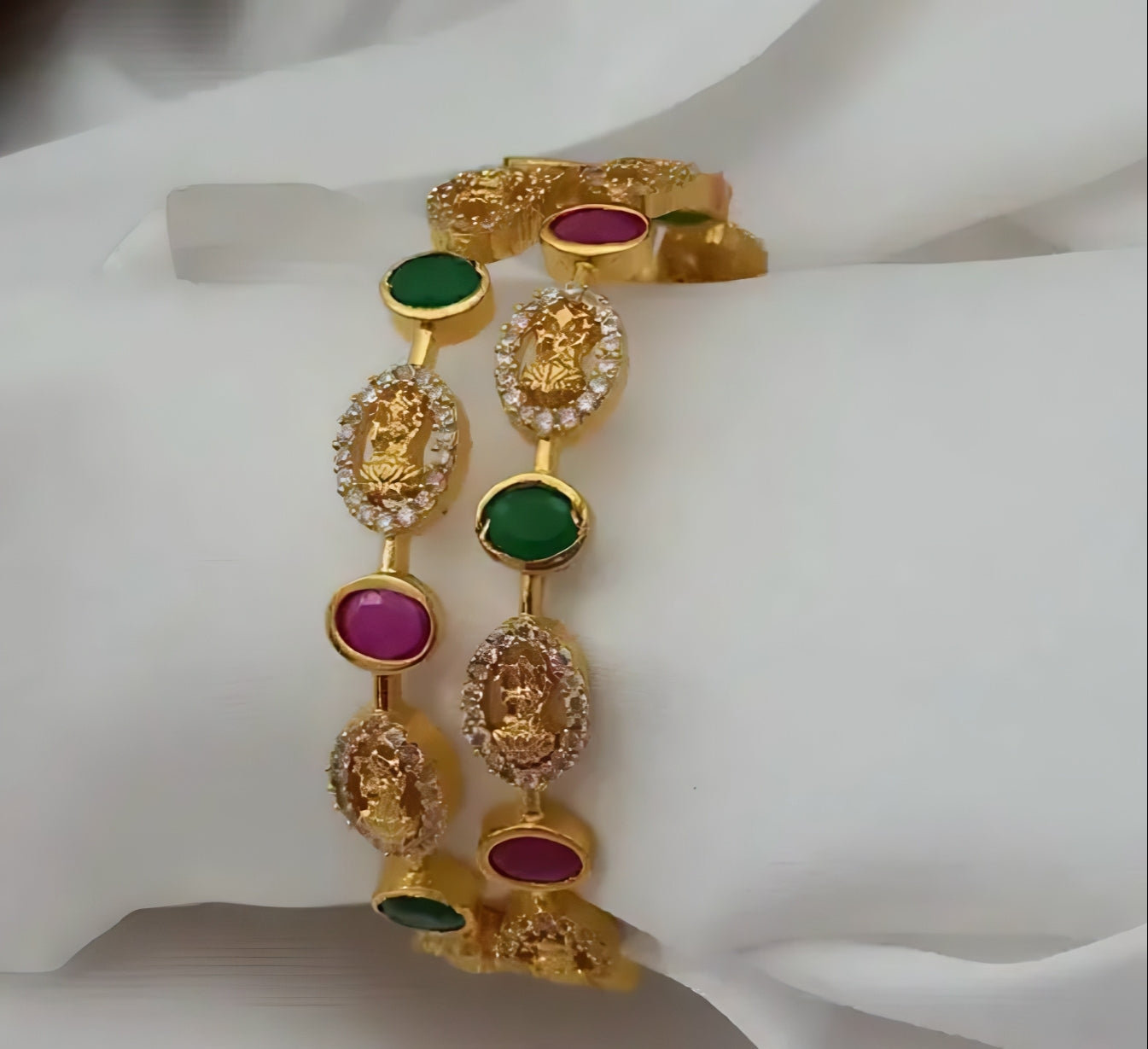 Lakshmi Aura Gem Bangles