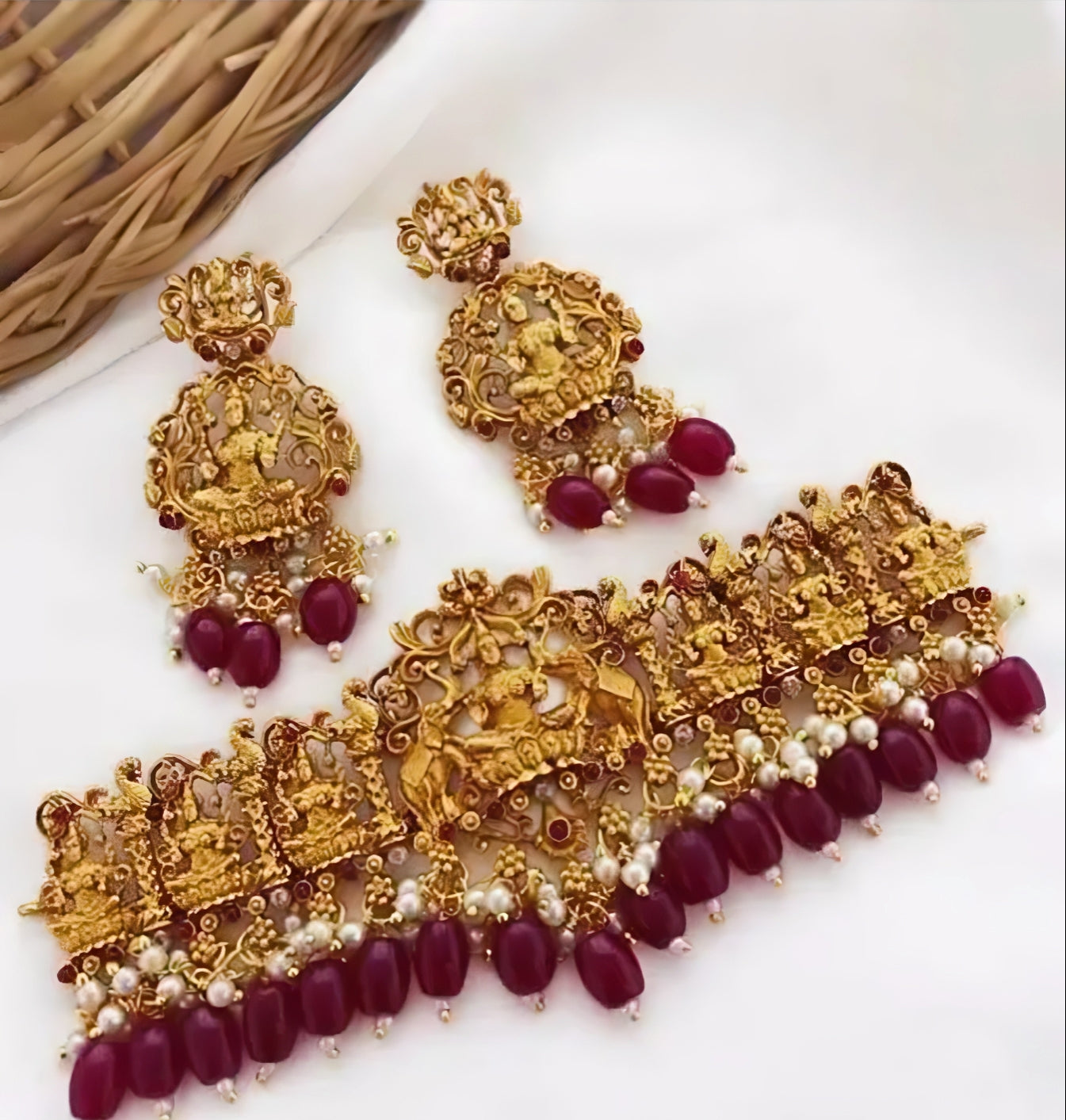 Pearl Drop Choker Set