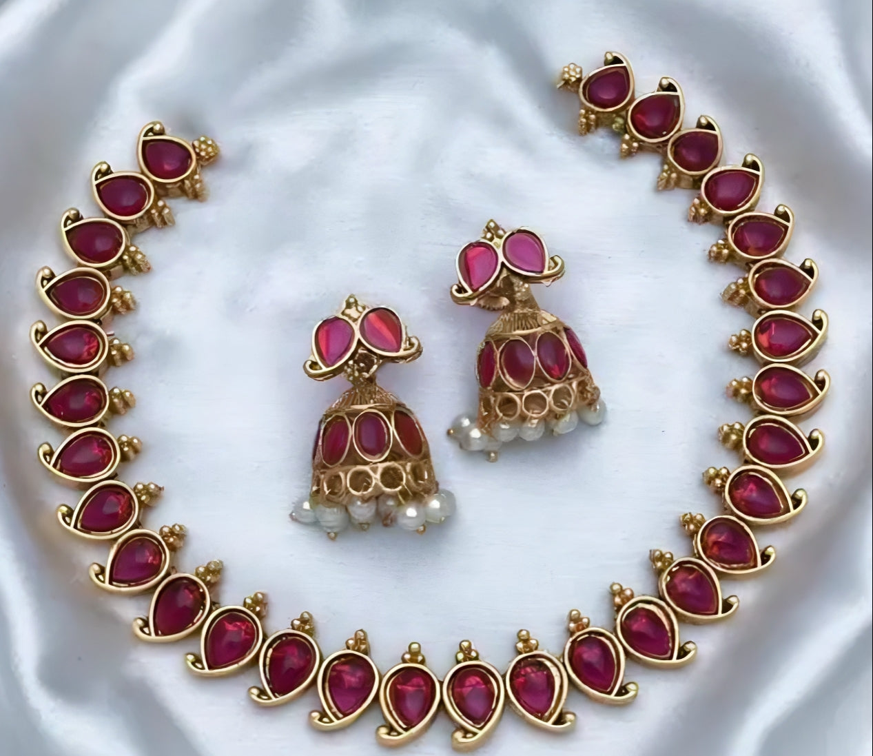 Maangamaala ruby Set