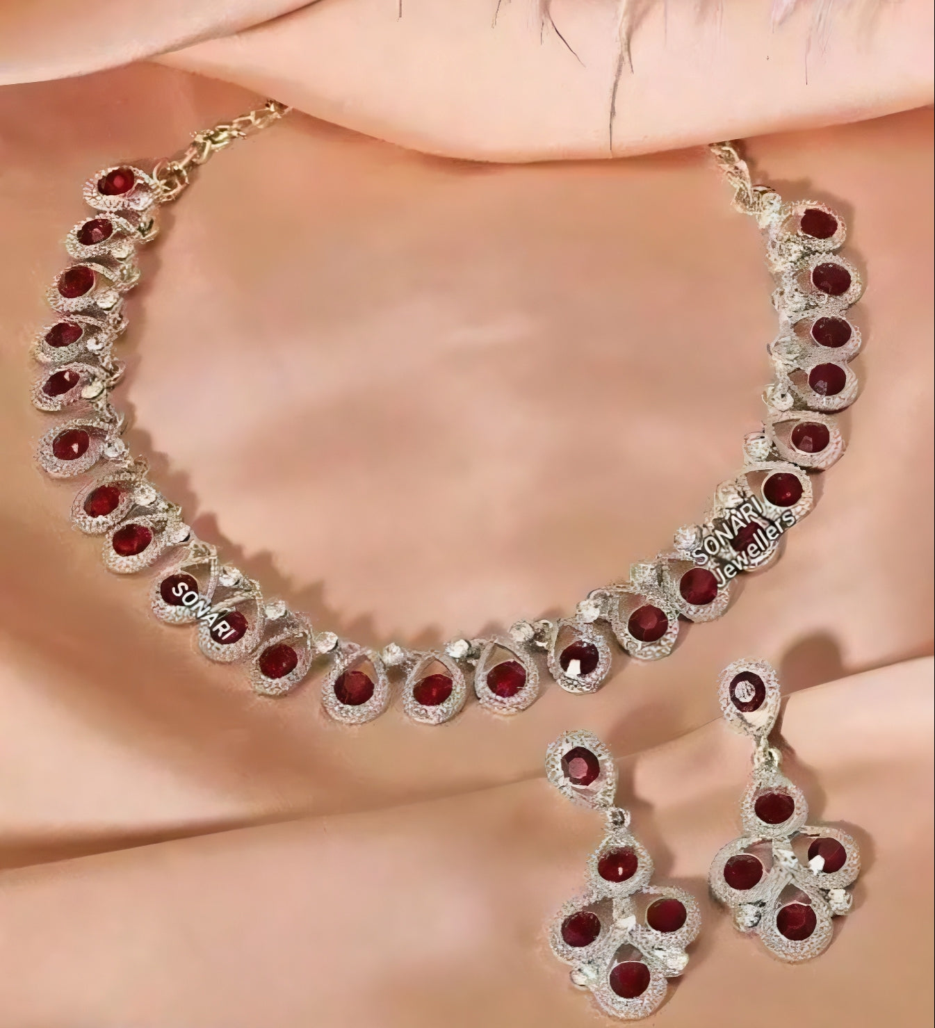 Ruby Maroon Elegance Set