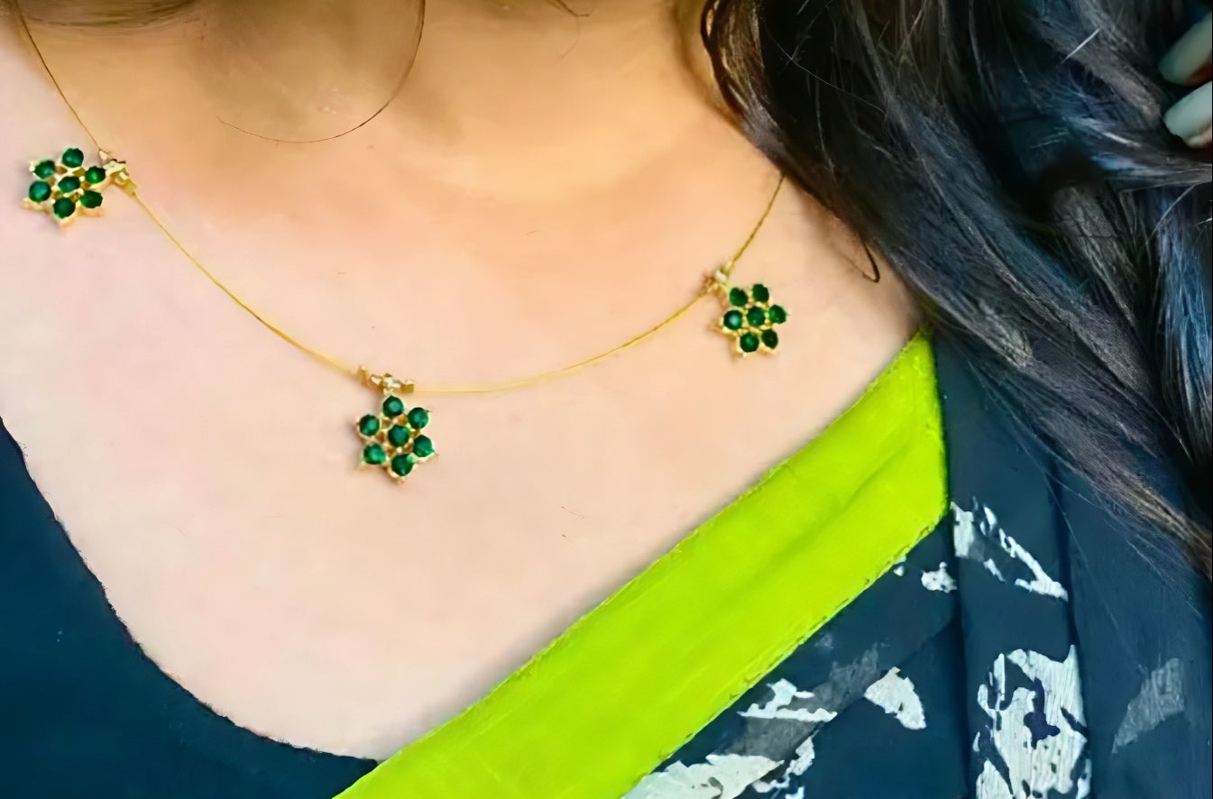 Emerald Blossom Necklace