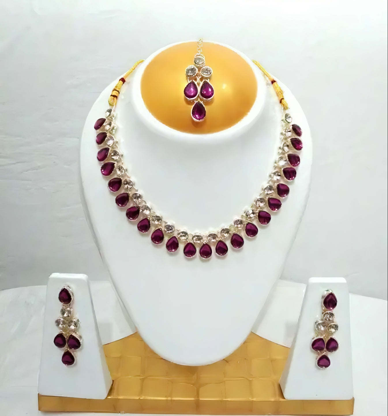 Enchanted Leaf Maang Tika Set