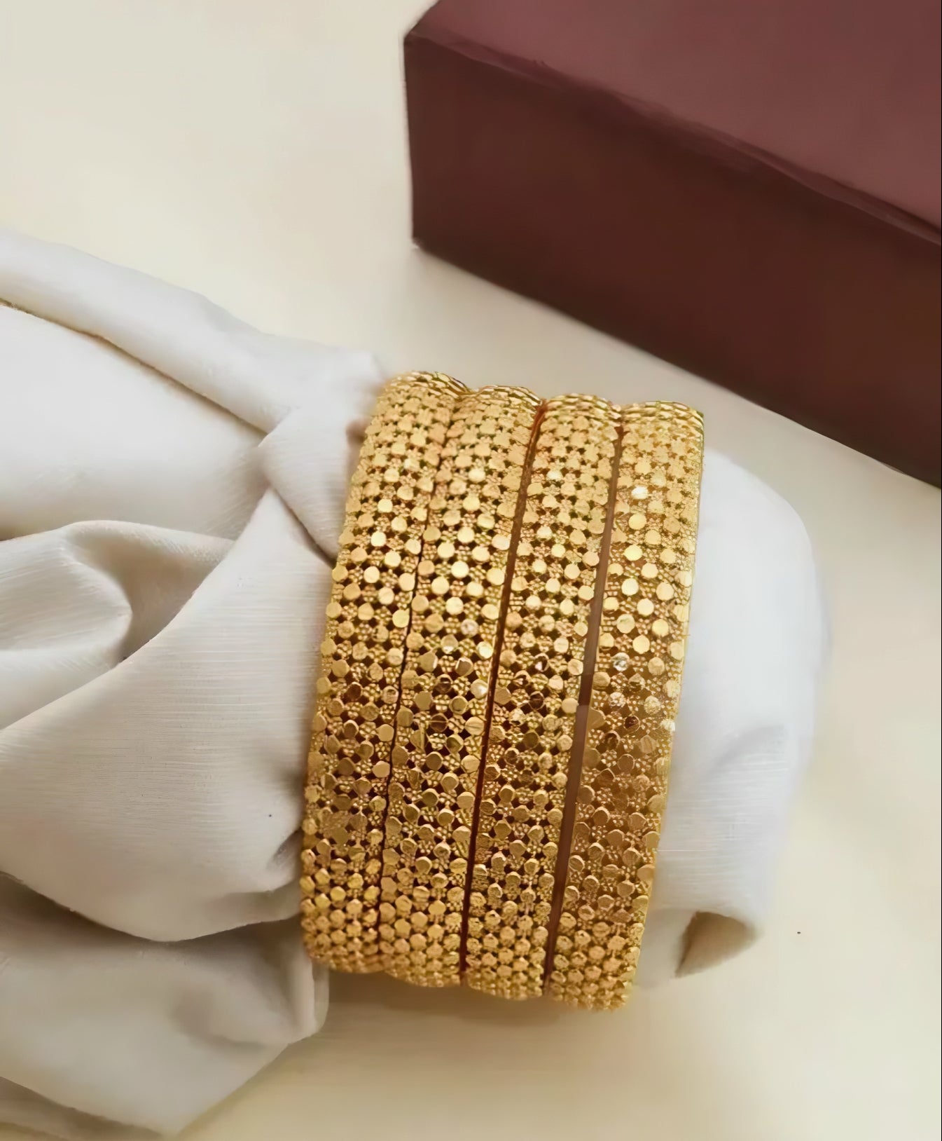 Royal Mesh Stone Bangles