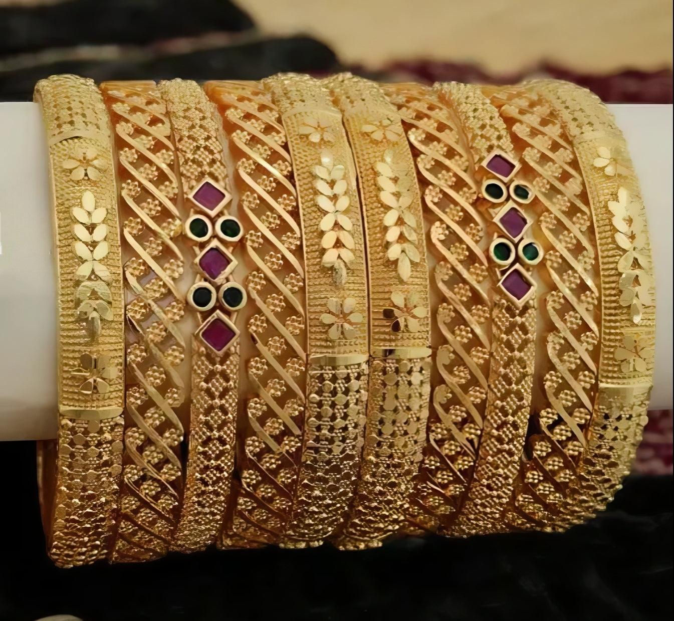 Swarna Patola Bangles Set
