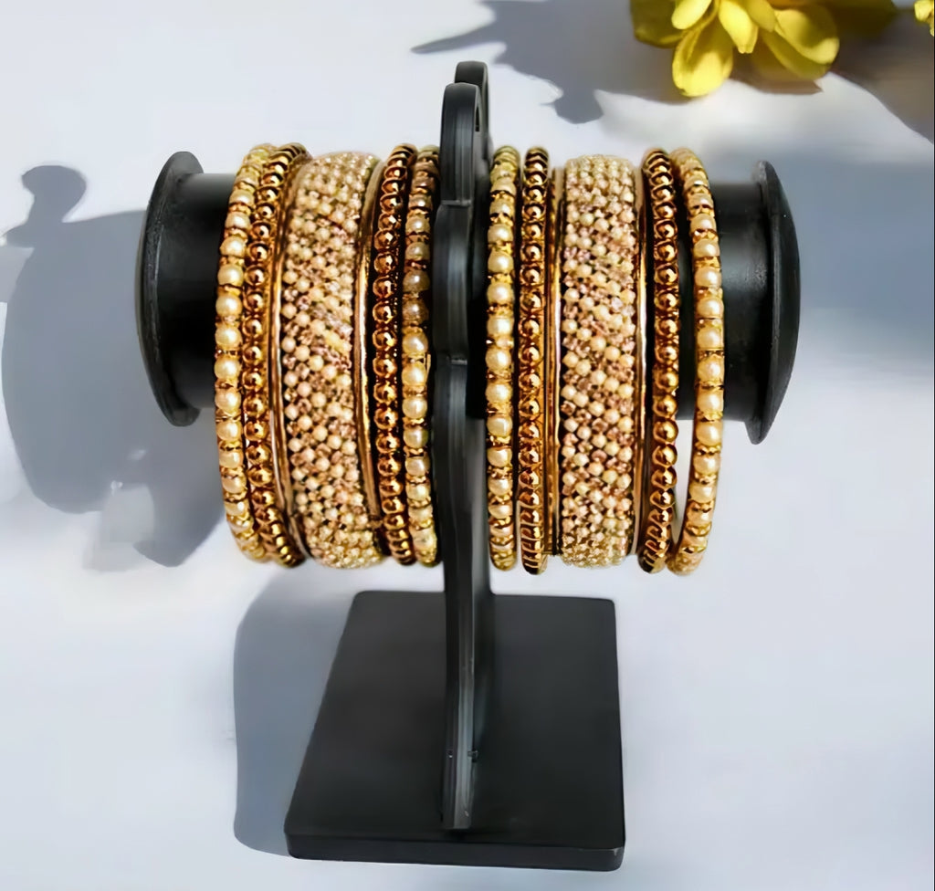 Rajkumari Pearl Bangle Set