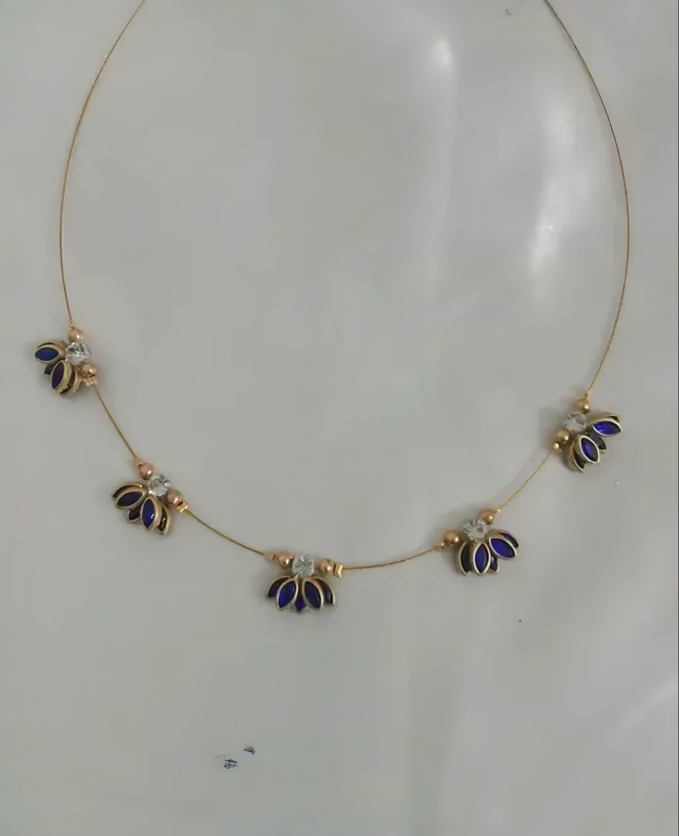 Blue Blossom Delicate Necklace